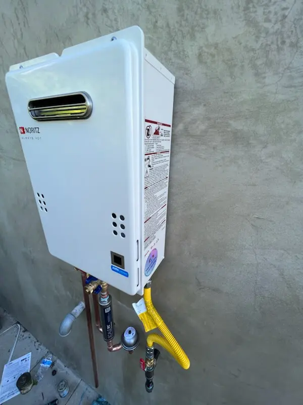 Tankless water heater installation for Black Diamond homes